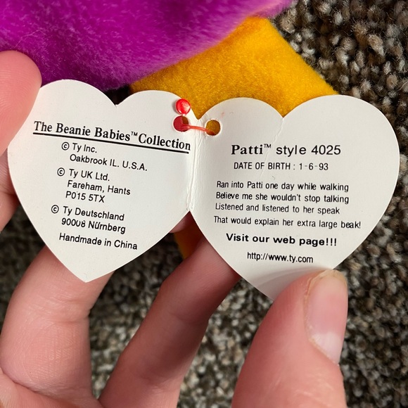 Patti the platypus Beanie Baby 1993 - Picture 2 of 5